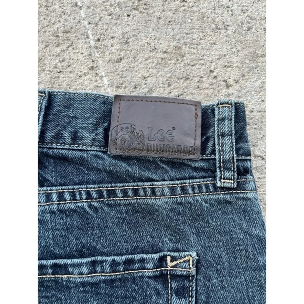 Lee Dungarees Jeans Mens 38x30 Blue Straight Fit Denim Classic Five Pocket South